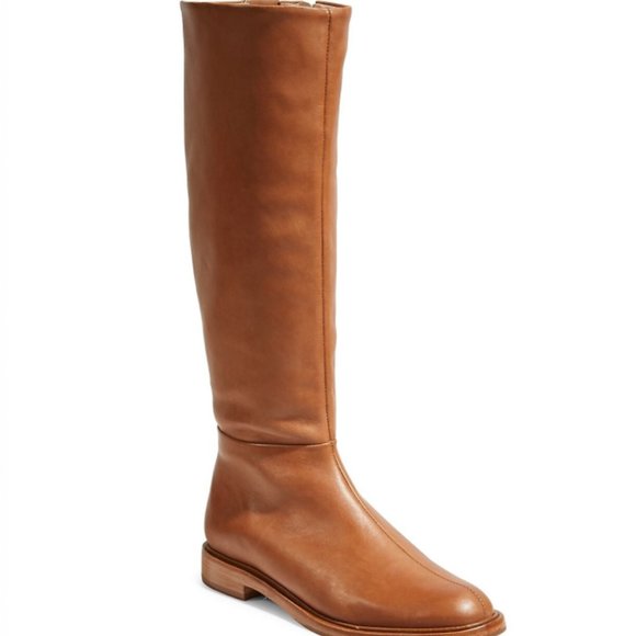 SCHUTZ Women's Tall Leather Riding Boots - Picture 5 of 6